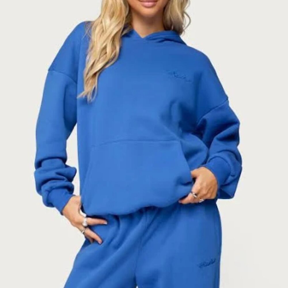 Edikted Blue Hoodie – Women’s XS – New With Tags
